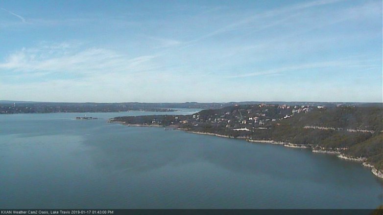 Lake Travis webcam, January 17, 2019 12:45 PM CT