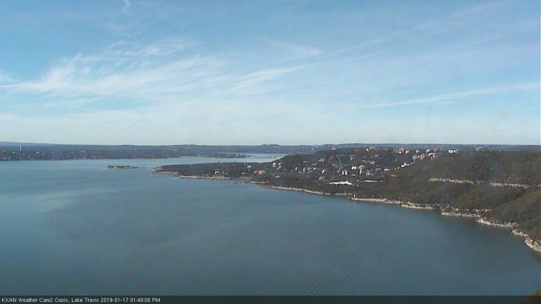 Lake Travis webcam, January 17, 2019 12:50 PM CT