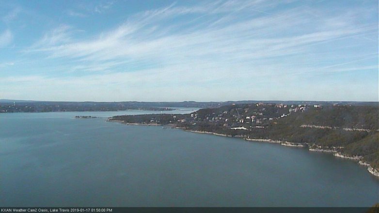 Lake Travis webcam, January 17, 2019 1:00 PM CT