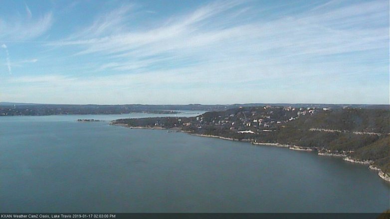 Lake Travis webcam, January 17, 2019 1:05 PM CT