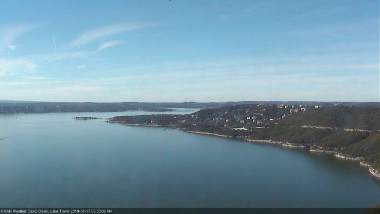 Lake Travis webcam, January 17, 2019 1:55 PM CT