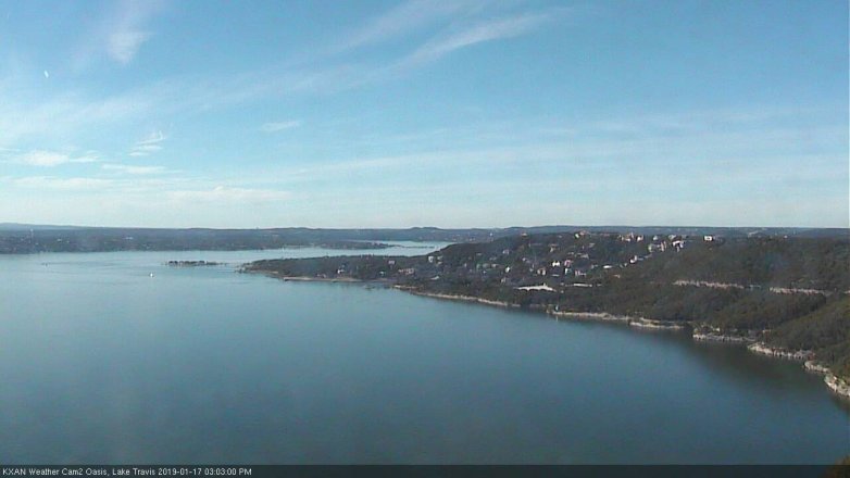 Lake Travis webcam, January 17, 2019 2:05 PM CT