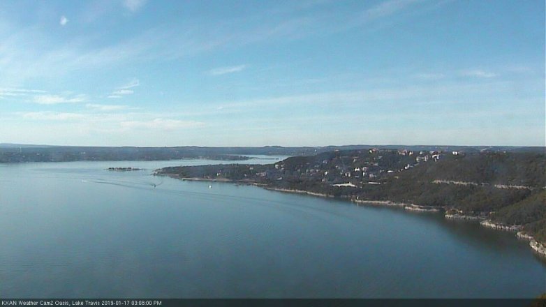 Lake Travis webcam, January 17, 2019 2:10 PM CT