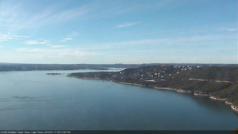 Lake Travis webcam, January 17, 2019 2:15 PM CT