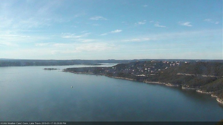 Lake Travis webcam, January 17, 2019 2:30 PM CT