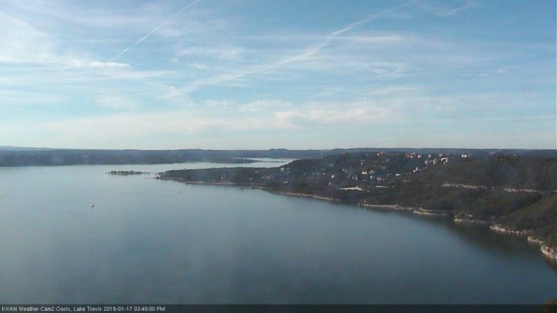 Lake Travis webcam, January 17, 2019 2:50 PM CT