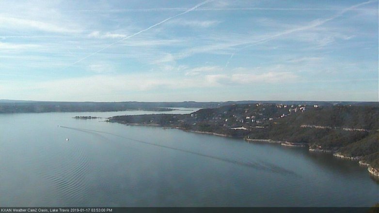 Lake Travis webcam, January 17, 2019 2:55 PM CT
