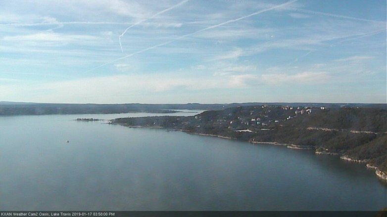Lake Travis webcam, January 17, 2019 3:00 PM CT