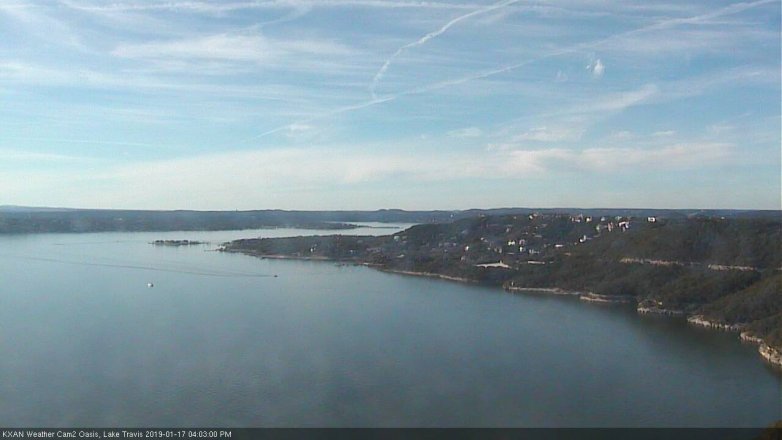 Lake Travis webcam, January 17, 2019 3:05 PM CT