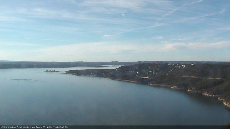 Lake Travis webcam, January 17, 2019 3:10 PM CT