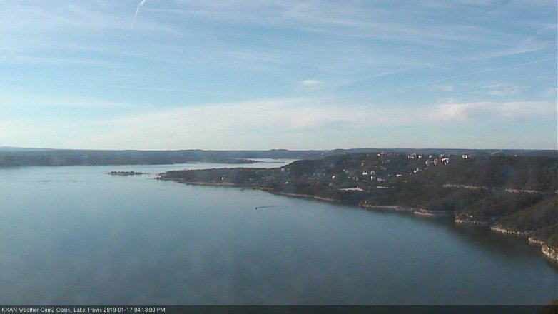 Lake Travis webcam, January 17, 2019 3:15 PM CT