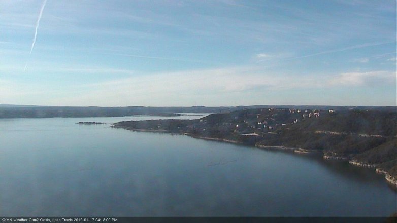 Lake Travis webcam, January 17, 2019 3:20 PM CT