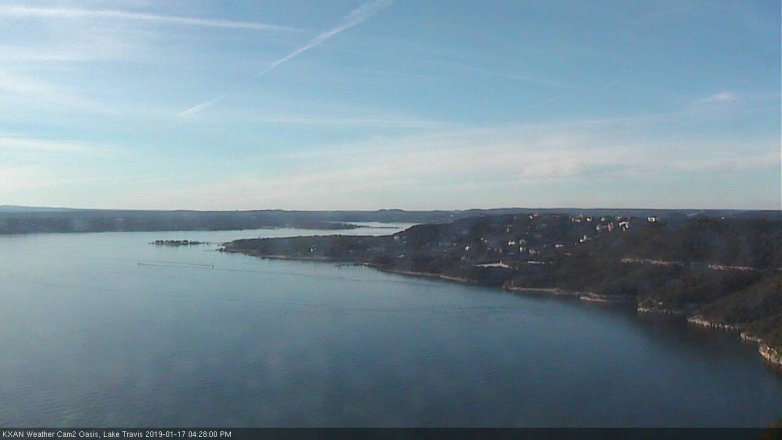 Lake Travis webcam, January 17, 2019 3:30 PM CT