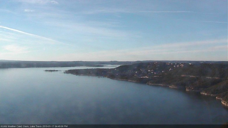 Lake Travis webcam, January 17, 2019 3:50 PM CT