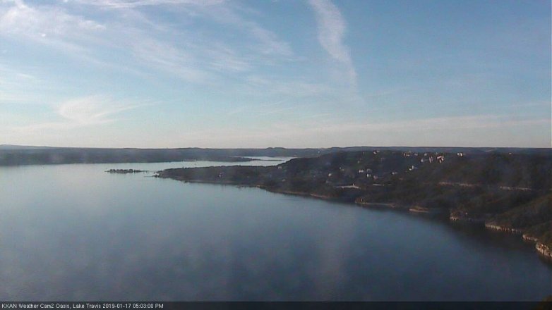 Lake Travis webcam, January 17, 2019 4:05 PM CT