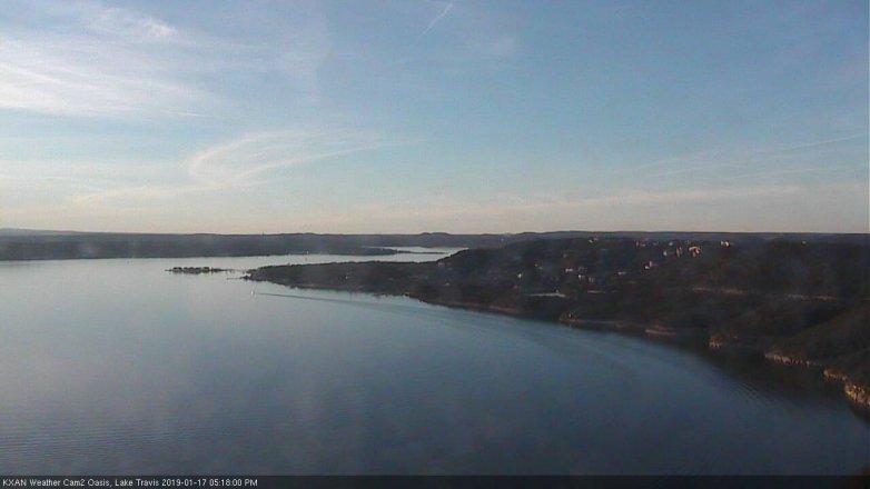 Lake Travis webcam, January 17, 2019 4:20 PM CT