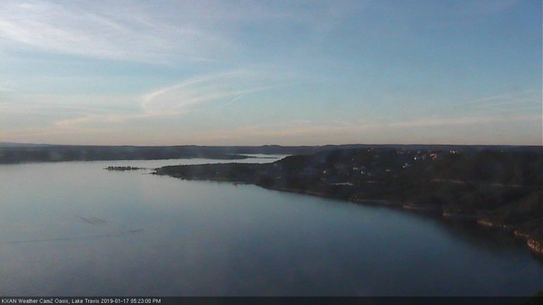 Lake Travis webcam, January 17, 2019 4:25 PM CT