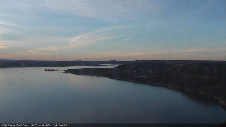 Lake Travis webcam, January 17, 2019 4:30 PM CT