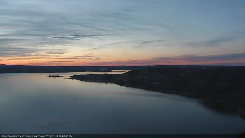 Lake Travis webcam, January 17, 2019 5:05 PM CT