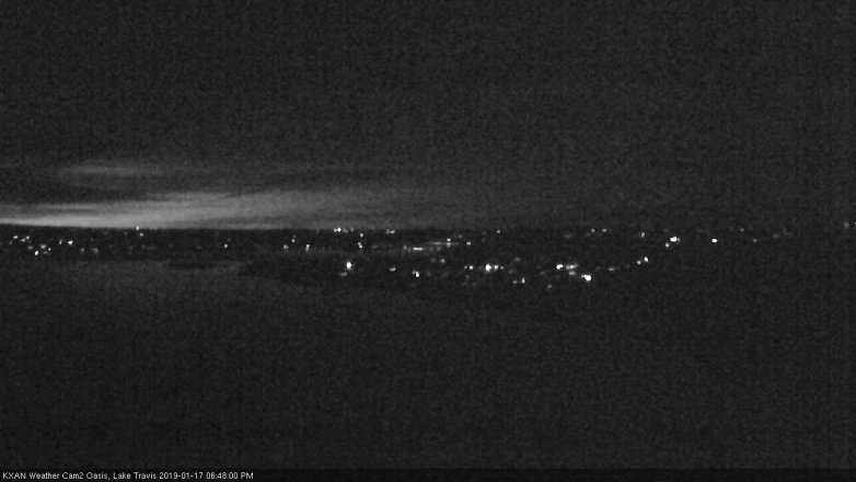 Lake Travis webcam, January 17, 2019 5:50 PM CT