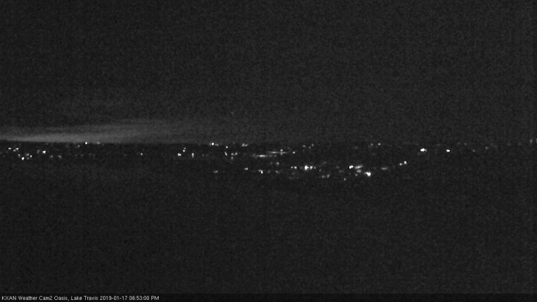 Lake Travis webcam, January 17, 2019 5:55 PM CT