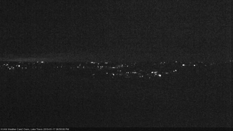 Lake Travis webcam, January 17, 2019 6:00 PM CT