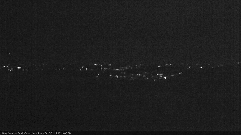 Lake Travis webcam, January 17, 2019 6:15 PM CT