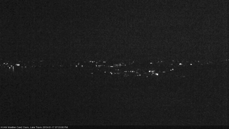 Lake Travis webcam, January 17, 2019 6:35 PM CT