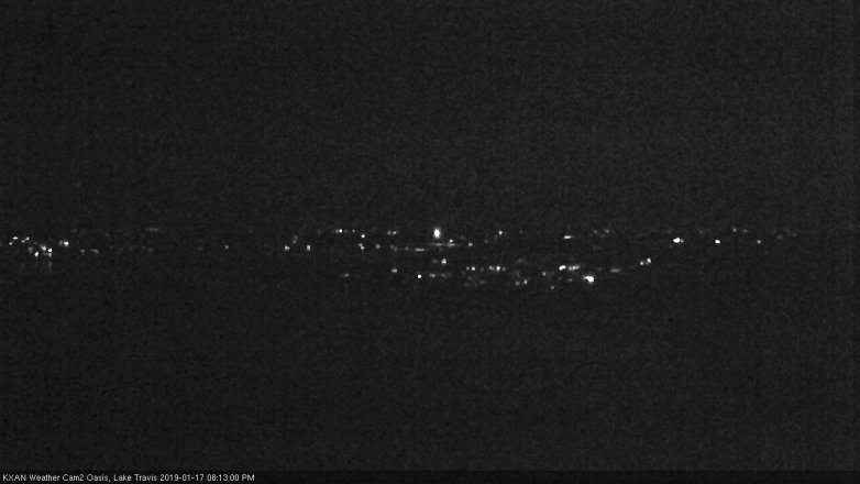 Lake Travis webcam, January 17, 2019 7:15 PM CT