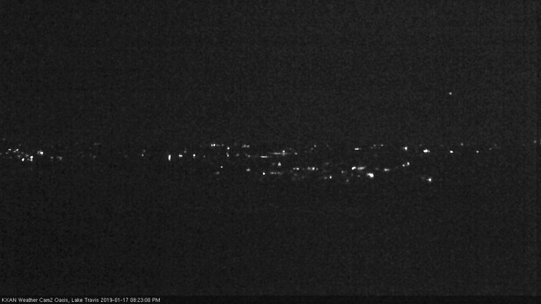 Lake Travis webcam, January 17, 2019 7:25 PM CT