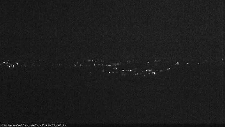 Lake Travis webcam, January 17, 2019 7:30 PM CT