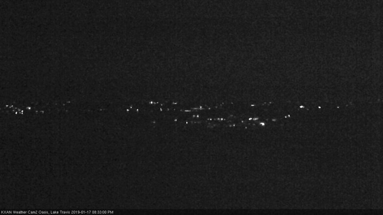 Lake Travis webcam, January 17, 2019 7:35 PM CT