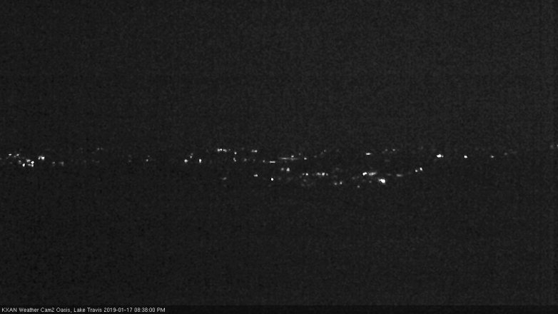 Lake Travis webcam, January 17, 2019 7:40 PM CT