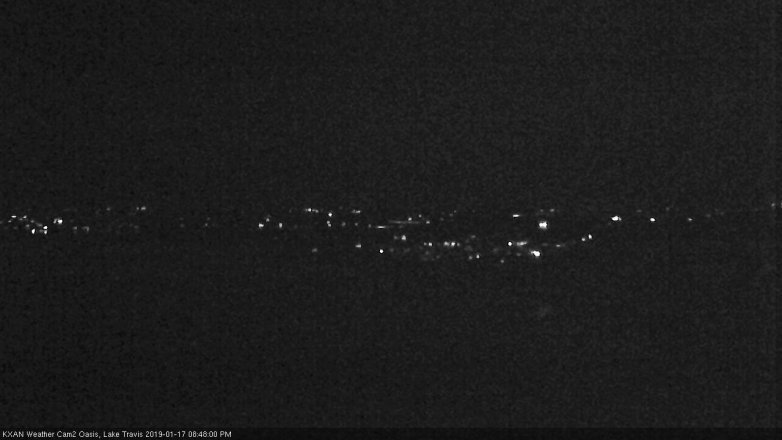 Lake Travis webcam, January 17, 2019 7:50 PM CT