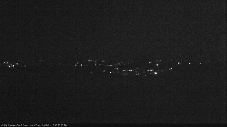 Lake Travis webcam, January 17, 2019 7:55 PM CT