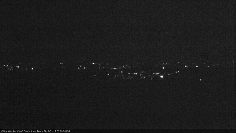 Lake Travis webcam, January 17, 2019 8:25 PM CT