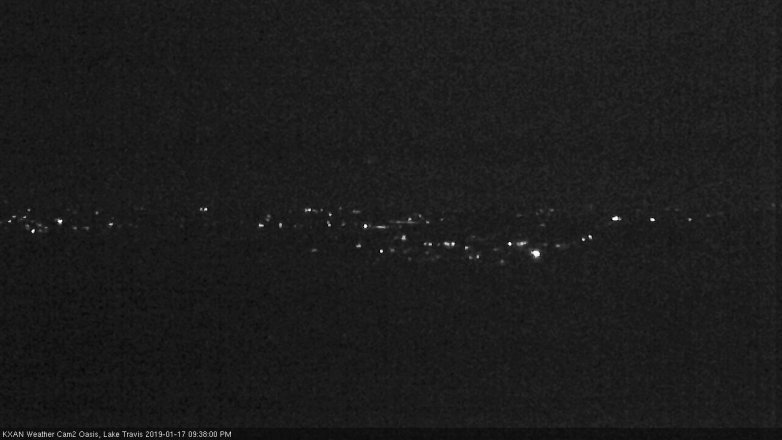 Lake Travis webcam, January 17, 2019 8:40 PM CT