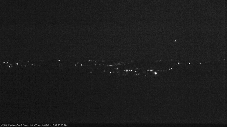 Lake Travis webcam, January 17, 2019 8:55 PM CT