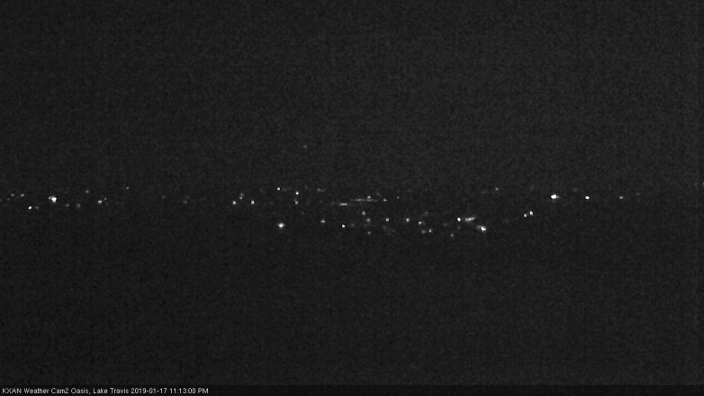Lake Travis webcam, January 17, 2019 10:15 PM CT