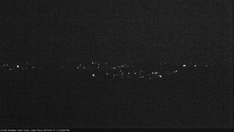 Lake Travis webcam, January 17, 2019 10:25 PM CT