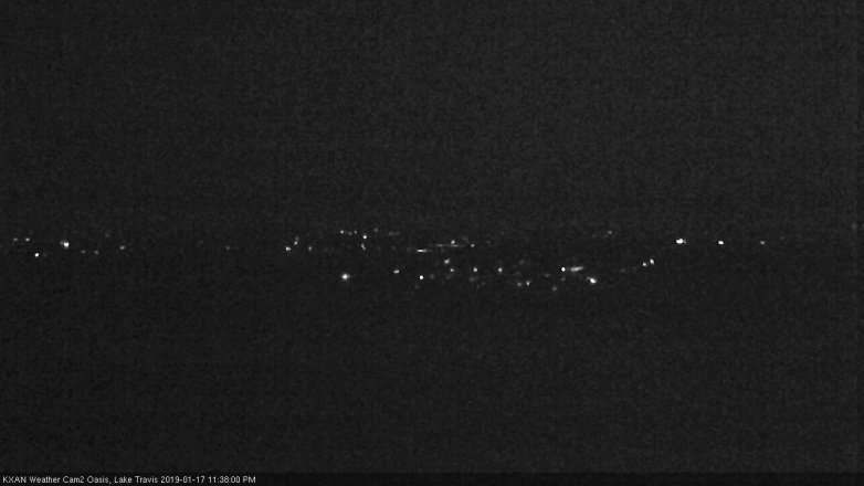 Lake Travis webcam, January 17, 2019 10:40 PM CT