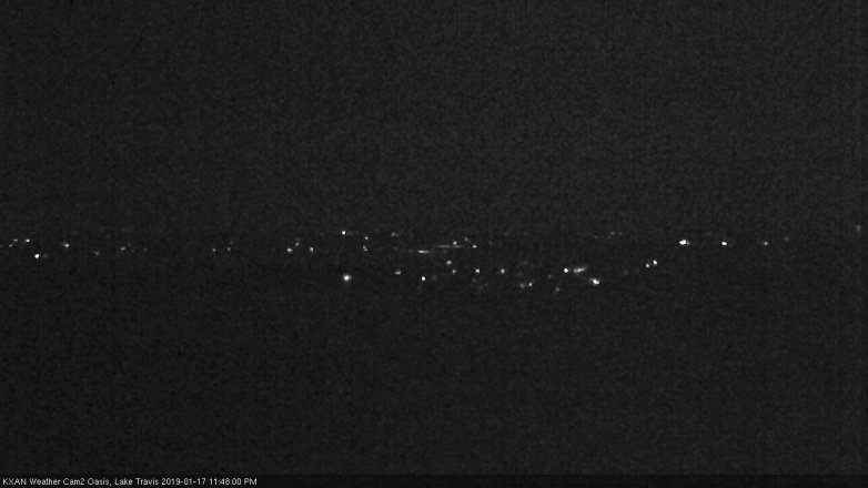 Lake Travis webcam, January 17, 2019 10:50 PM CT