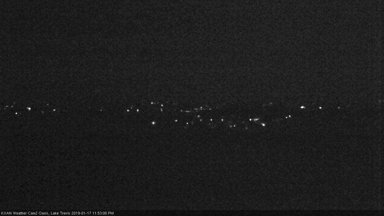 Lake Travis webcam, January 17, 2019 10:55 PM CT