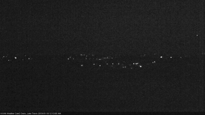 Lake Travis webcam, January 17, 2019 11:15 PM CT