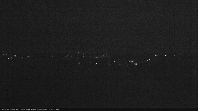 Lake Travis webcam, January 17, 2019 11:40 PM CT