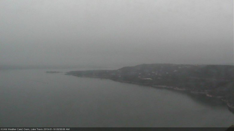 Lake Travis webcam, January 18, 2019 9:00 AM CT