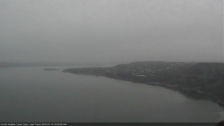 Lake Travis webcam, January 18, 2019 9:05 AM CT