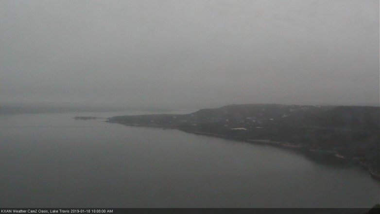 Lake Travis webcam, January 18, 2019 9:10 AM CT