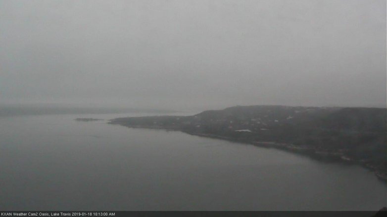 Lake Travis webcam, January 18, 2019 9:15 AM CT