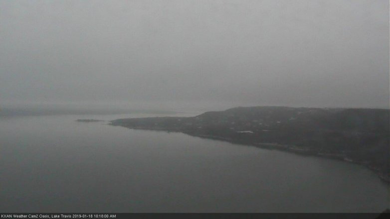 Lake Travis webcam, January 18, 2019 9:20 AM CT